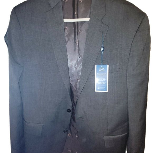 RYAN SEACREST Mens Gray Jacket